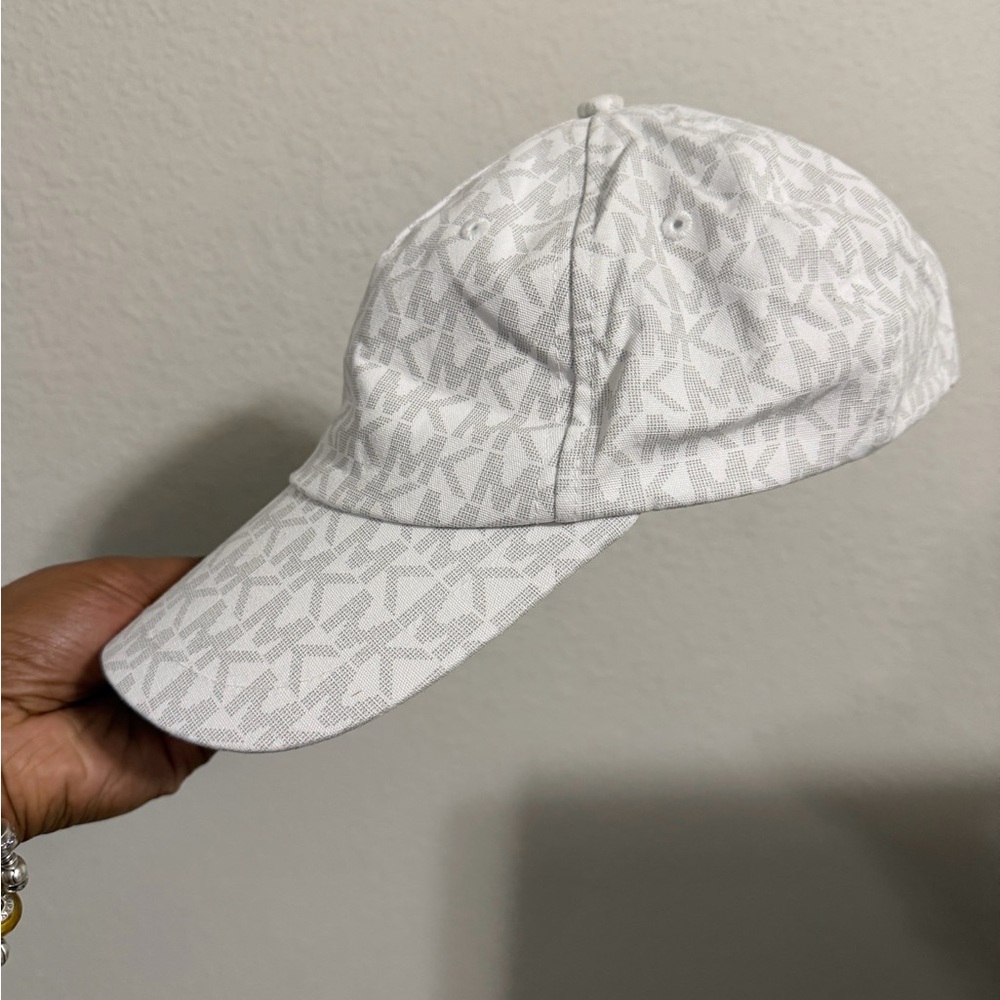 Michael Kors White Logo Baseball Cap